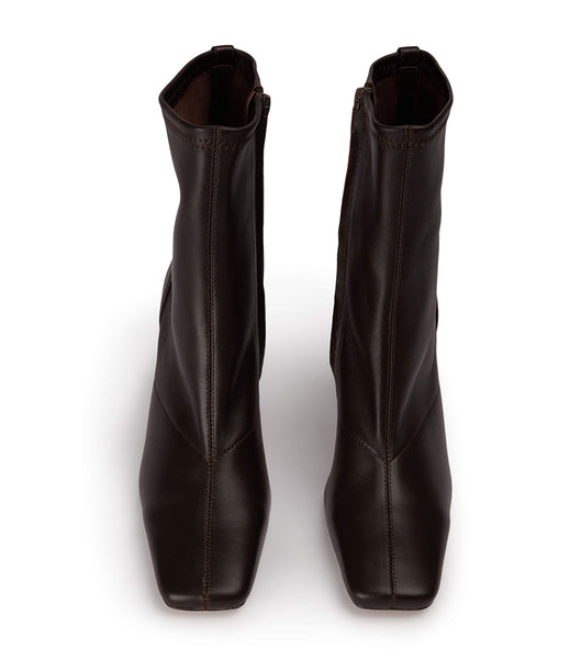 Chocolate Tony Bianco Fomo Chocolate Nappa 8cm Heeled Boots | ILCIF19899