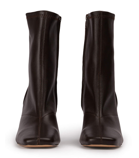 Chocolate Tony Bianco Fomo Chocolate Nappa 8cm Heeled Boots | ILCIF19899