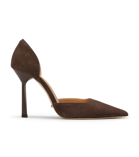 Chocolate Tony Bianco Gala Espresso Suede 10cm Event Heels | TILWZ61370