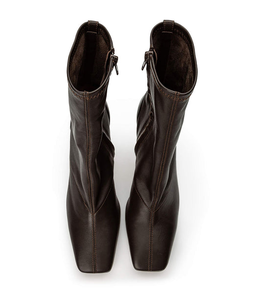 Chocolate Tony Bianco Halsey Chocolate Nappa 10.5cm Heeled Boots | DILKV80557