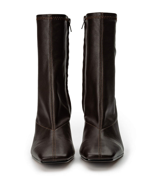 Chocolate Tony Bianco Halsey Chocolate Nappa 10.5cm Heeled Boots | DILKV80557