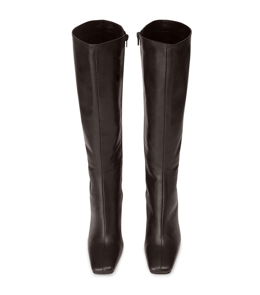 Chocolate Tony Bianco Havana Chocolate Nappa 10.5cm Knee High Boots | DILKV70014