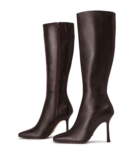 Chocolate Tony Bianco Havana Chocolate Nappa 10.5cm Knee High Boots | DILKV70014