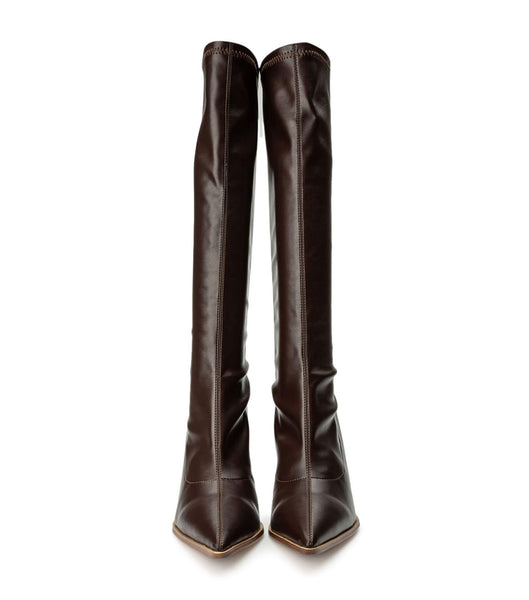 Chocolate Tony Bianco Knight Choc Venezia 9.5cm Stiletto Boots | BILSD33213