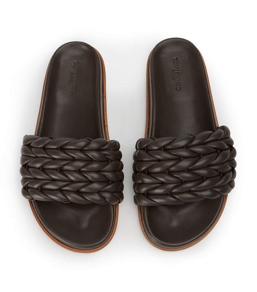 Chocolate Tony Bianco Layton Chocolate Nappa Sandals | FILHY51169