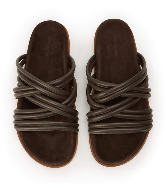 Chocolate Tony Bianco Loki Chocolate Nappa Sandals | FILUI91899