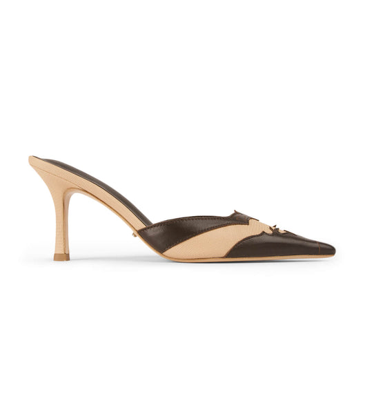 Chocolate Tony Bianco Shuga Beech/Chocolate 8cm Low Heels | ILCVG69514