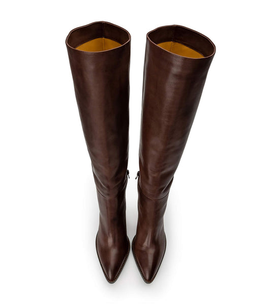 Chocolate Tony Bianco Skyla Choc Como 9cm Knee High Boots | AILWC87123