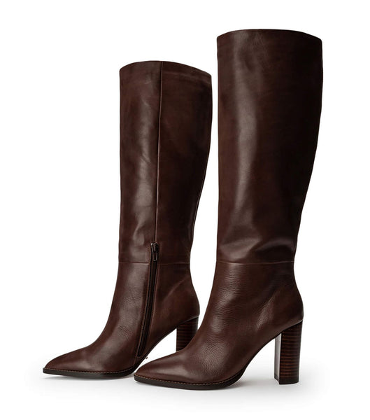 Chocolate Tony Bianco Skyla Choc Como 9cm Heeled Boots | ILDFL89767