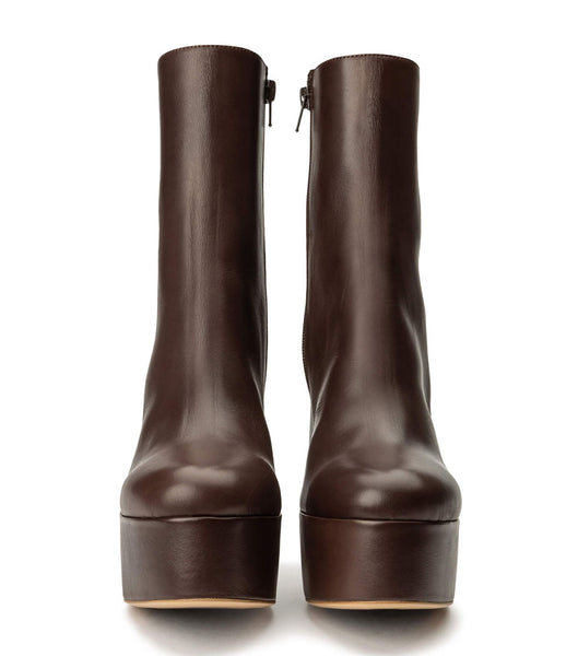 Chocolate Tony Bianco Tyra Choc Como 12cm Platform Boots | ILJBT52854