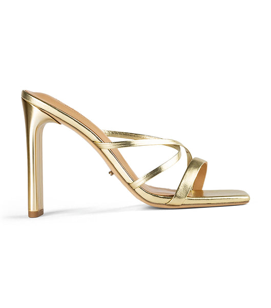 Gold / Metal Tony Bianco Fior Gold Nappa Metallic 11cm Bridal Heels | SILNY86440