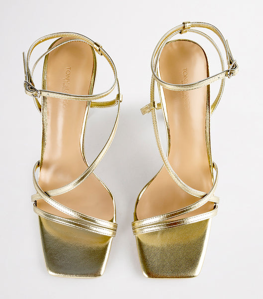 Gold / Metal Tony Bianco Franci Gold Nappa Metallic 10.5cm Stiletto Heels | ILEGJ55251