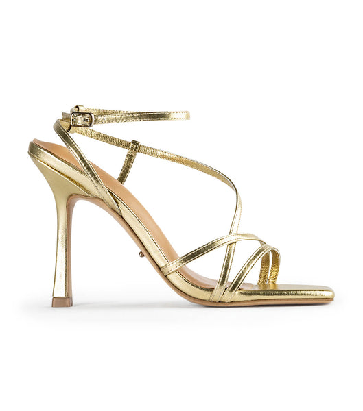 Gold / Metal Tony Bianco Franci Gold Nappa Metallic 10.5cm Stiletto Heels | ILEGJ55251