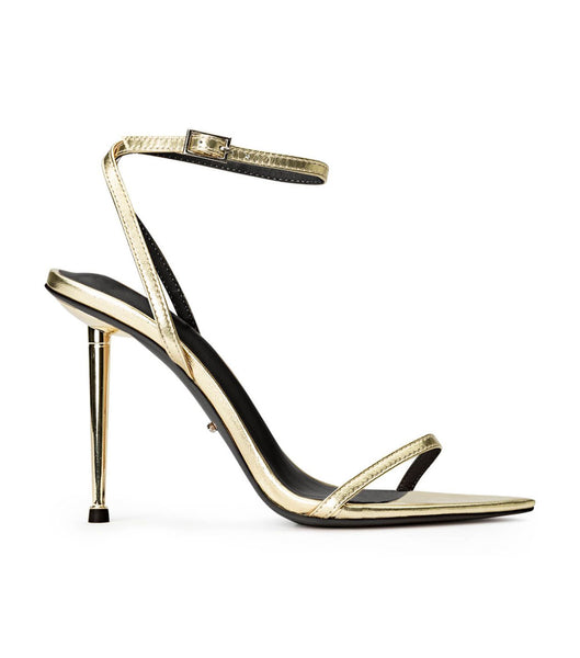 Gold / Metal Tony Bianco Myra Gold Nappa Metallic 10.5cm Event Heels | QILWA76670