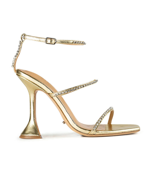 Gold / Metal Tony Bianco Shy Gold Nappa Metallic 10.5cm Event Heels | MILHR75647