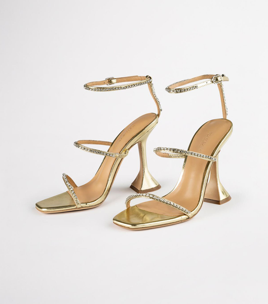 Gold / Metal Tony Bianco Skye Gold Nappa Metallic 10.5cm Bridal Heels | LILTR49080