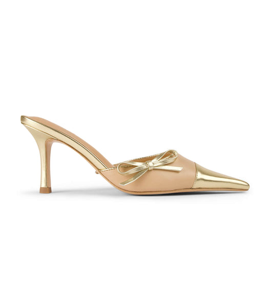 Gold Tony Bianco Shirley Beech/Gold 8cm Event Heels | ILXMI67784