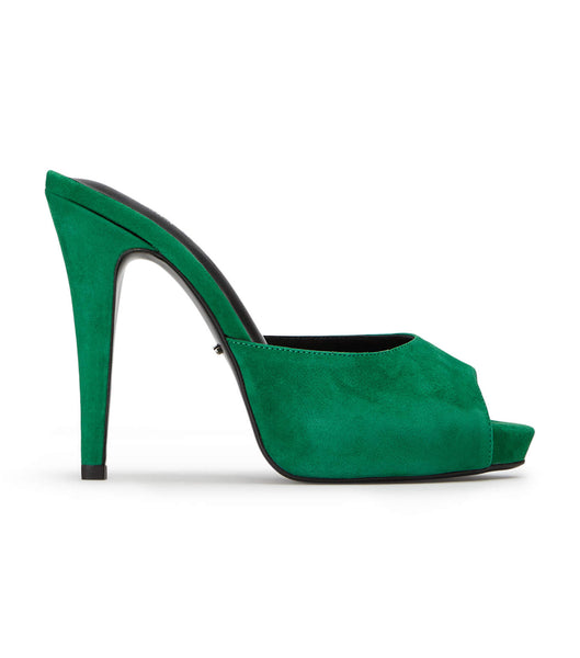 Green Tony Bianco Love Jade Suede 12cm Platform Shoes | DILKV32266