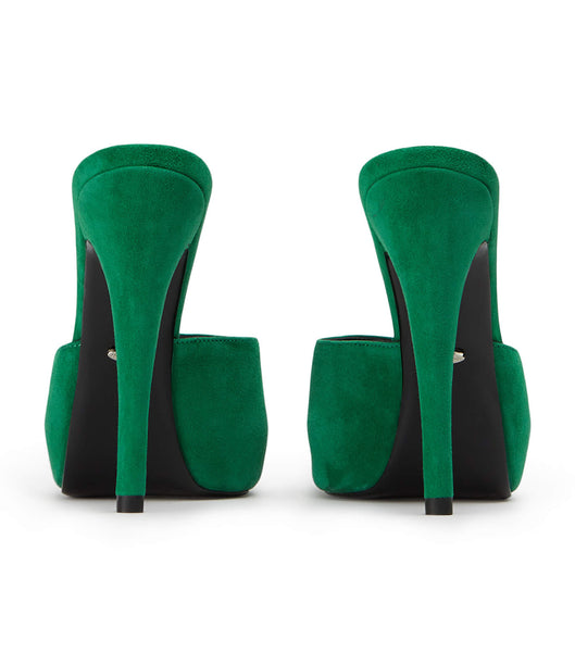 Green Tony Bianco Love Jade Suede 12cm Stiletto Heels | BILSD92434