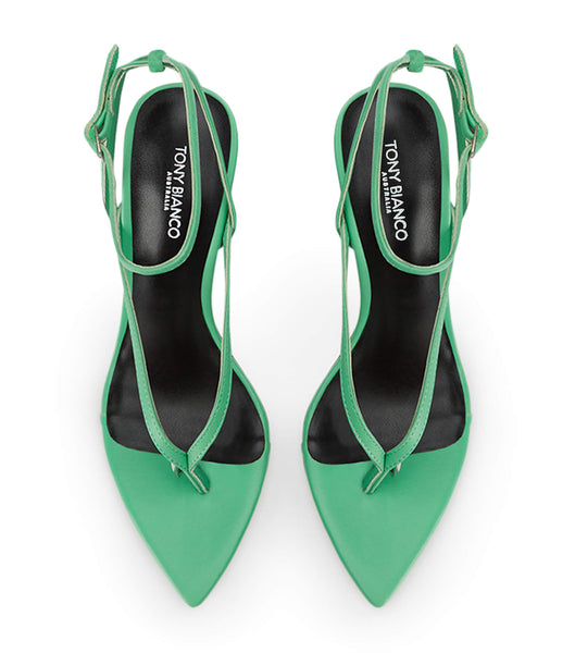 Green Tony Bianco Melina Acid Green 10.5cm Stiletto Heels | LILSX77580