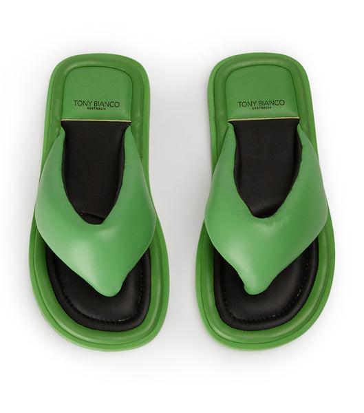 Green Tony Bianco Nikki Acid Green Sandals | ILJVR39015