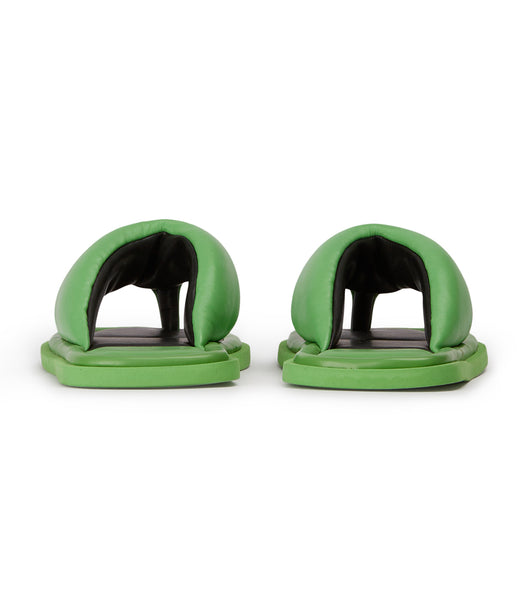 Green Tony Bianco Nikki Acid Green Slides | ILDFL14254