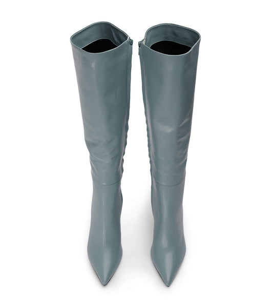 Grey Tony Bianco Apollo Steel Nappa 10.5cm Mid Calf Boots | BILSD52340