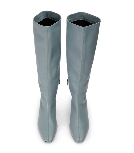 Grey Tony Bianco Vixon Steel Nappa 5cm Knee High Boots | ILZPD22290