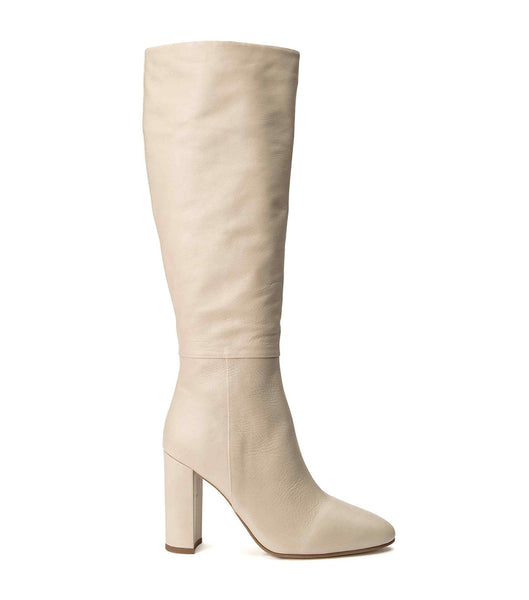 Light Yellow Tony Bianco Bellez Vanilla Venice 9.5cm Mid Calf Boots | ILJKU90589