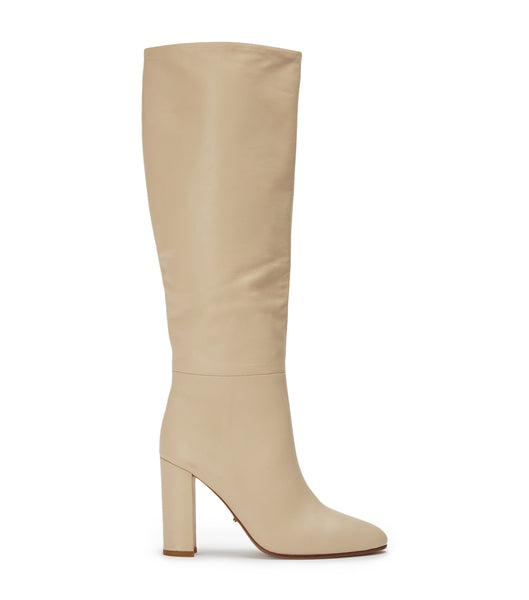 Light Yellow Tony Bianco Boss Vanilla Venice 9.5cm Knee High Boots | BILSD49676