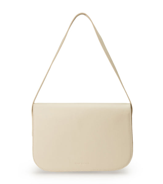 Light Yellow Tony Bianco Cecil Vanilla Leather Shoulder Bag Accessories | UILND58830