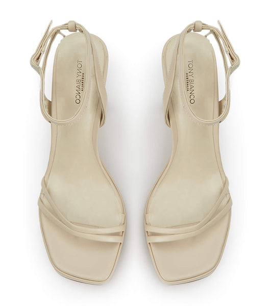 Light Yellow Tony Bianco Dandy Vanilla Capretto 11.5cm Bridal Heels | ILEAH19031