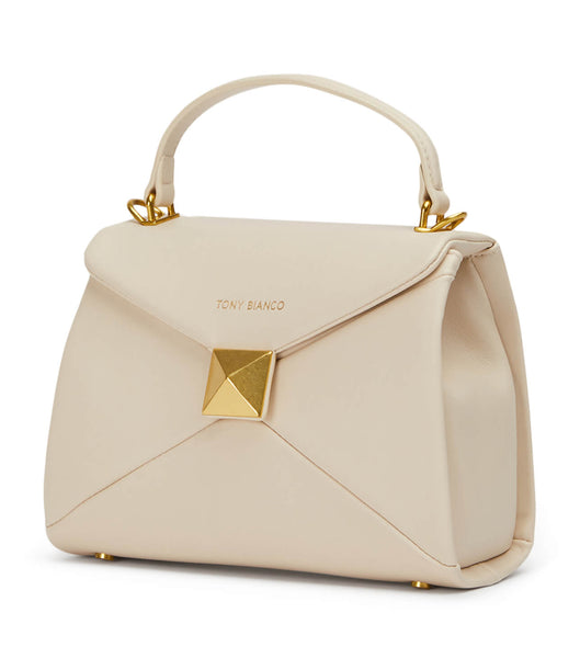 Light Yellow Tony Bianco Eve Vanilla Leather Mini Handbags Accessories | ILCIF47027