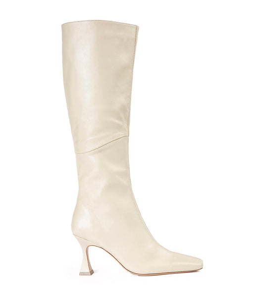 Light Yellow Tony Bianco Fantasy Vanilla Nappa 8cm Heeled Boots | BILSD95698