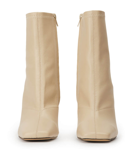 Light Yellow Tony Bianco Fomo Vanilla Nappa 8cm Heeled Boots | UILTG44664