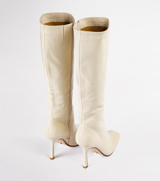 Light Yellow Tony Bianco Havana Vanilla Nappa 10.5cm Stiletto Boots | BILSO44978