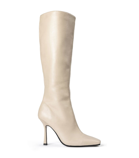 Light Yellow Tony Bianco Havana Vanilla Nappa 10.5cm Stiletto Boots | BILSO44978