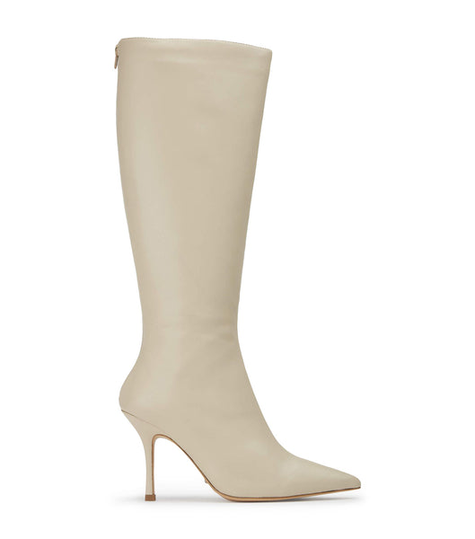 Light Yellow Tony Bianco Kortez Vanilla Nappa 9.5cm Mid Calf Boots | ILICD47016