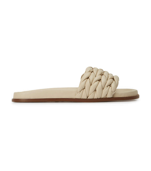 Light Yellow Tony Bianco Layton Vanilla Nappa Sandals | ILIIZ61071