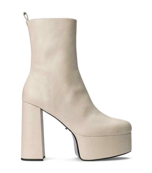 Light Yellow Tony Bianco Tyra Vanilla Venice 12cm Ankle Boots | EILHC49655