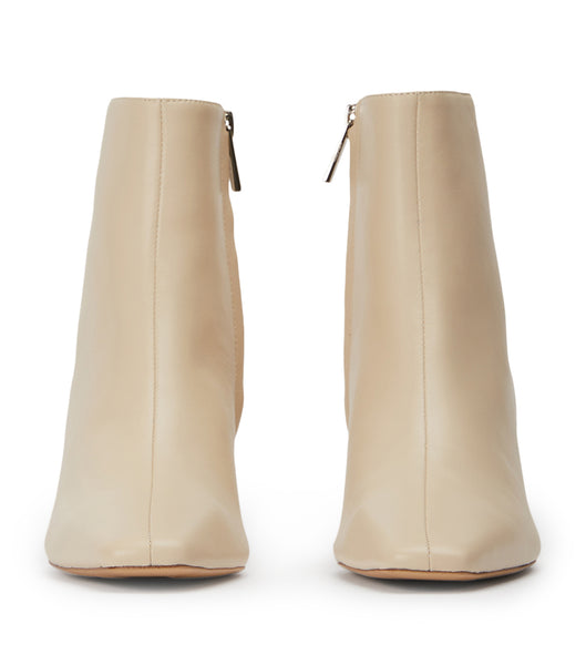 Light Yellow Tony Bianco Vicci Vanilla Nappa 5cm Ankle Boots | ILEAH15525