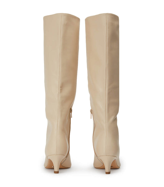 Light Yellow Tony Bianco Vixon Vanilla Nappa 5cm Mid Calf Boots | ILCVG25059