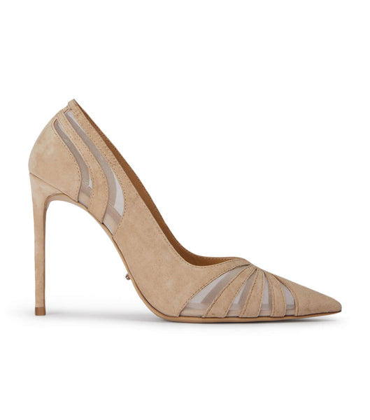 Pink Tony Bianco Arrow Blush Suede 10.5cm Event Heels | ILDFL80857