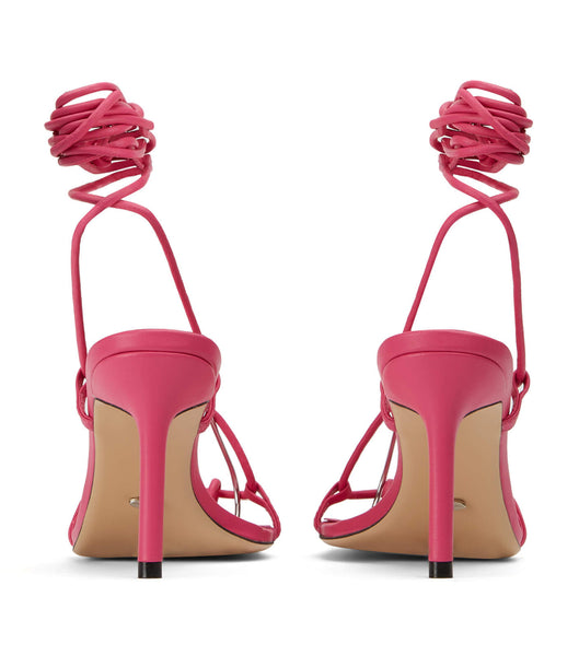 Pink Tony Bianco Clarity Acid Pink 8.5cm Strappy Heels | AILWC65777