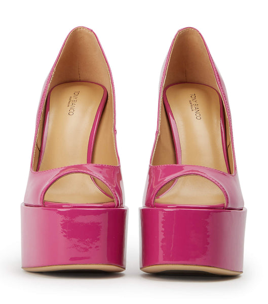 Pink Tony Bianco Jolee Berry Patent 15cm Stiletto Heels | AILDF26601