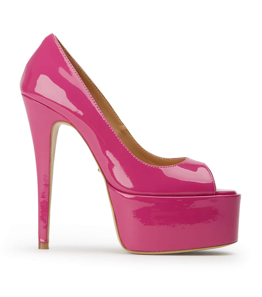 Pink Tony Bianco Jolee Berry Patent 15cm Stiletto Heels | AILDF26601