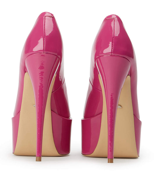 Pink Tony Bianco Jolee Berry Patent 15cm Platform Shoes | ILJKU27624