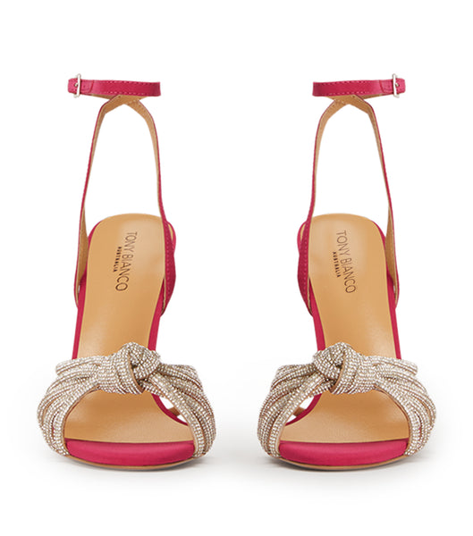 Pink Tony Bianco Kyla Persian Crepe 11cm Event Heels | GILEC40587