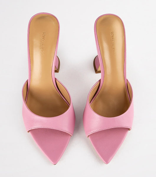 Pink Tony Bianco Marcel Musk Nappa 10.5cm Event Heels | DILVO54410