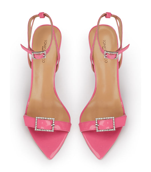 Pink Tony Bianco Mopsy Flamingo Patent 10.5cm Stiletto Heels | FILHY75217